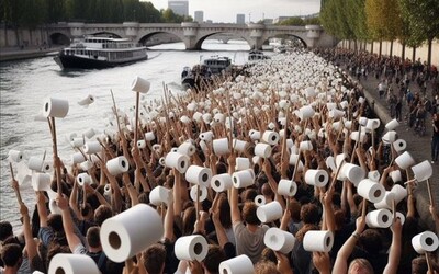 „Vys*ru se do Seiny.“ Pařížané reagují na vyčištěnou řeku, ve které se má vykoupat Macron
