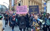 „Zvítězila lež a nenávist!“ Studentstvo 17. listopadu protestovalo proti oligarchům. Zablokovali prázdný palác na nábřeží