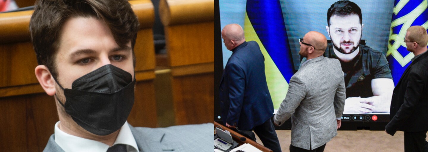„Fašisti odišli ako krysy,“ zareagoval poslanec Andrej Stančík na neprítomnosť opozície počas Zelenského prejavu