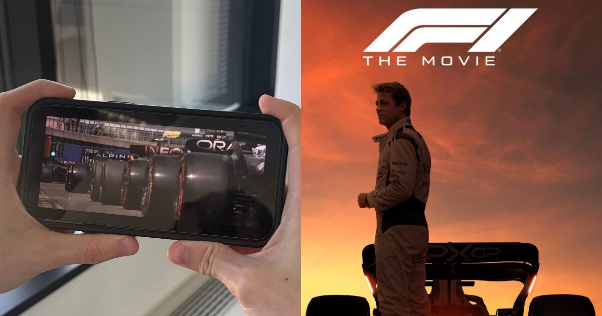 Proměň svůj telefon ve volant F1. Nový trailer na film s Bradem Pittem má na iPhonech haptickou odezvu