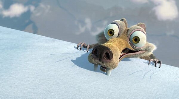 Významnou postavou filmu Doba ledová je také pravěká veverka. Ta je schopná čehokoli kvůli jedné maličké věci. Jaké?
