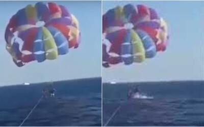 VIDEO: Na muža počas parasailingu v Červenom mori vyskočil žralok a odhryzol mu kus nohy.