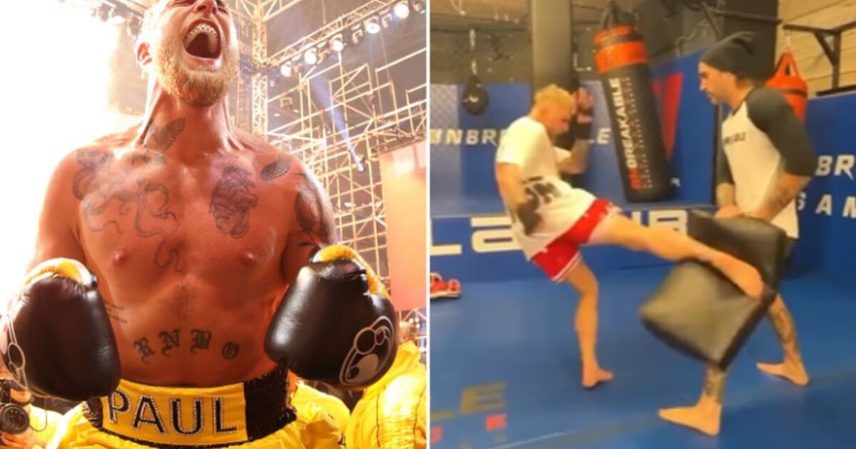 VIDÉO : Regardez Jake Paul s’entraîner à donner des coups de pied.  Essayez-vous le MMA au lieu de la boxe ?