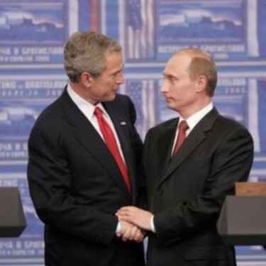 Sa odohralo stretnutie amerického a ruského prezidenta (Bush - Putin)