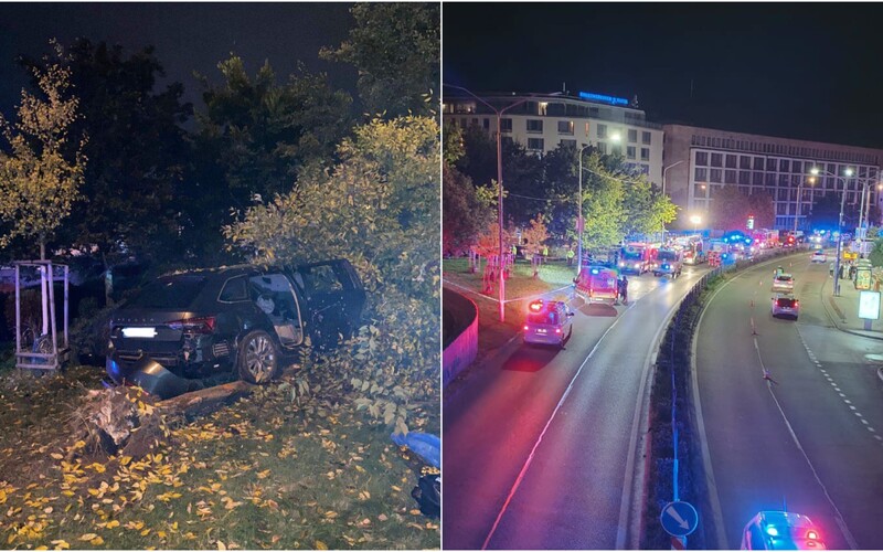 Nehoda v Bratislavě: Řidič narazil do zastávky. Zemřeli minimálně čtyři lidé.