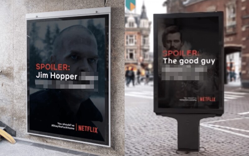 Ak nedodržíš karanténu a pôjdeš von, dozvieš sa spoilery tvojich obľúbených seriálov z Netflixu. Falošná kampaň sa stala virálnou.