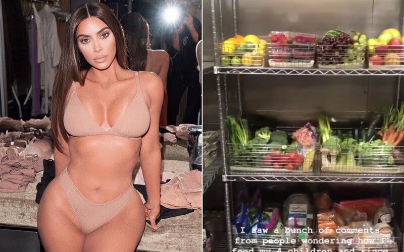 Čo má Kim Kardashian v chladničke? Modelka zverejnila video po urážkach, že svojej rodine nedáva jesť.