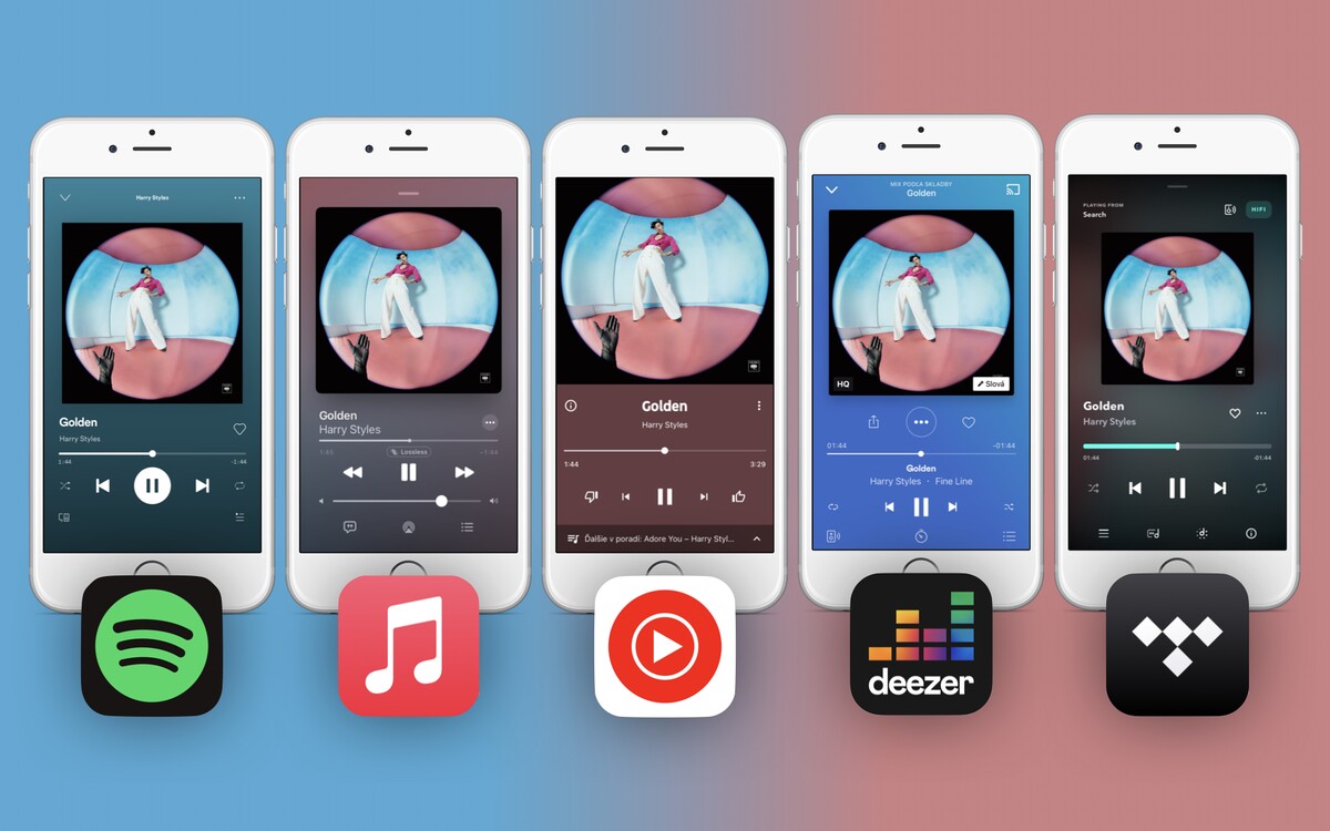 spotify, apple music, tidal, deezer, youtube music, streamovacie sluzby, hudba