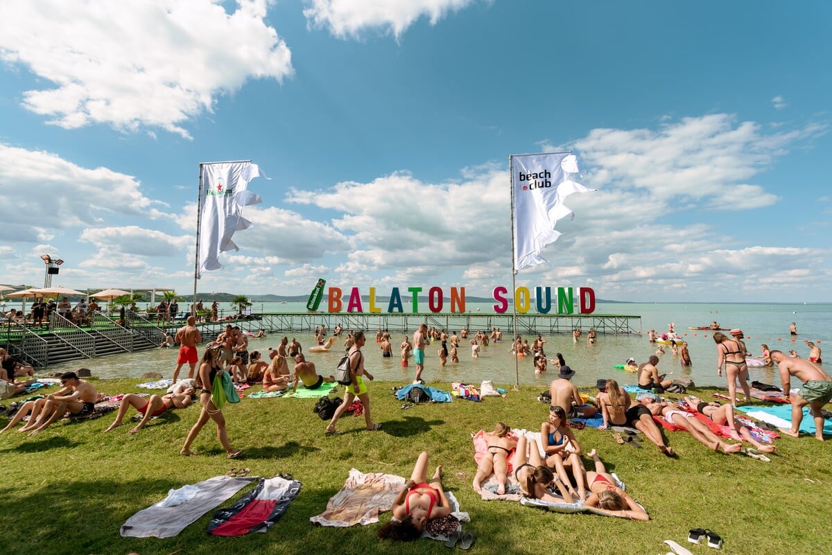 balaton sound, pláž