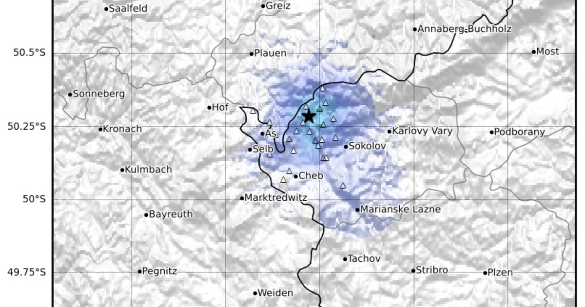Zemětřesení v Česku: Na Chebsku byly naměřeny otřesy o síle 3,25 stupně