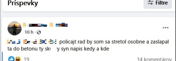 Polícia obvinila muža, ktorý vyzýval na Facebooku na súboj policajta