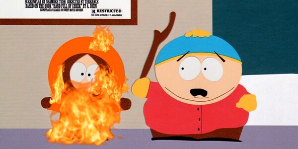 V celovečerním filmu South Park: Bigger, Longer &amp; Uncut (South Park: Peklo na Zemi) Kennyho zachvátily plameny. Jak k tomu došlo?