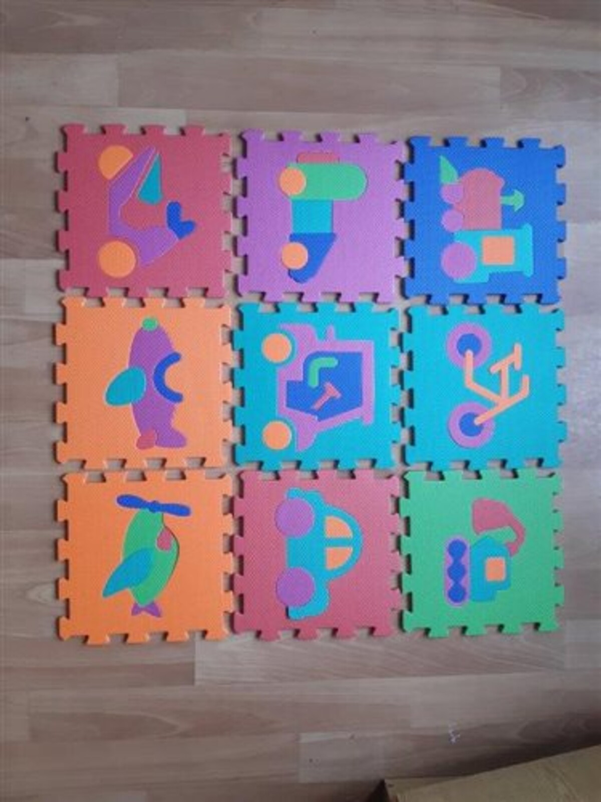 Detské puzzle podložky – dopravné prostriedky, art. č. 01481299.