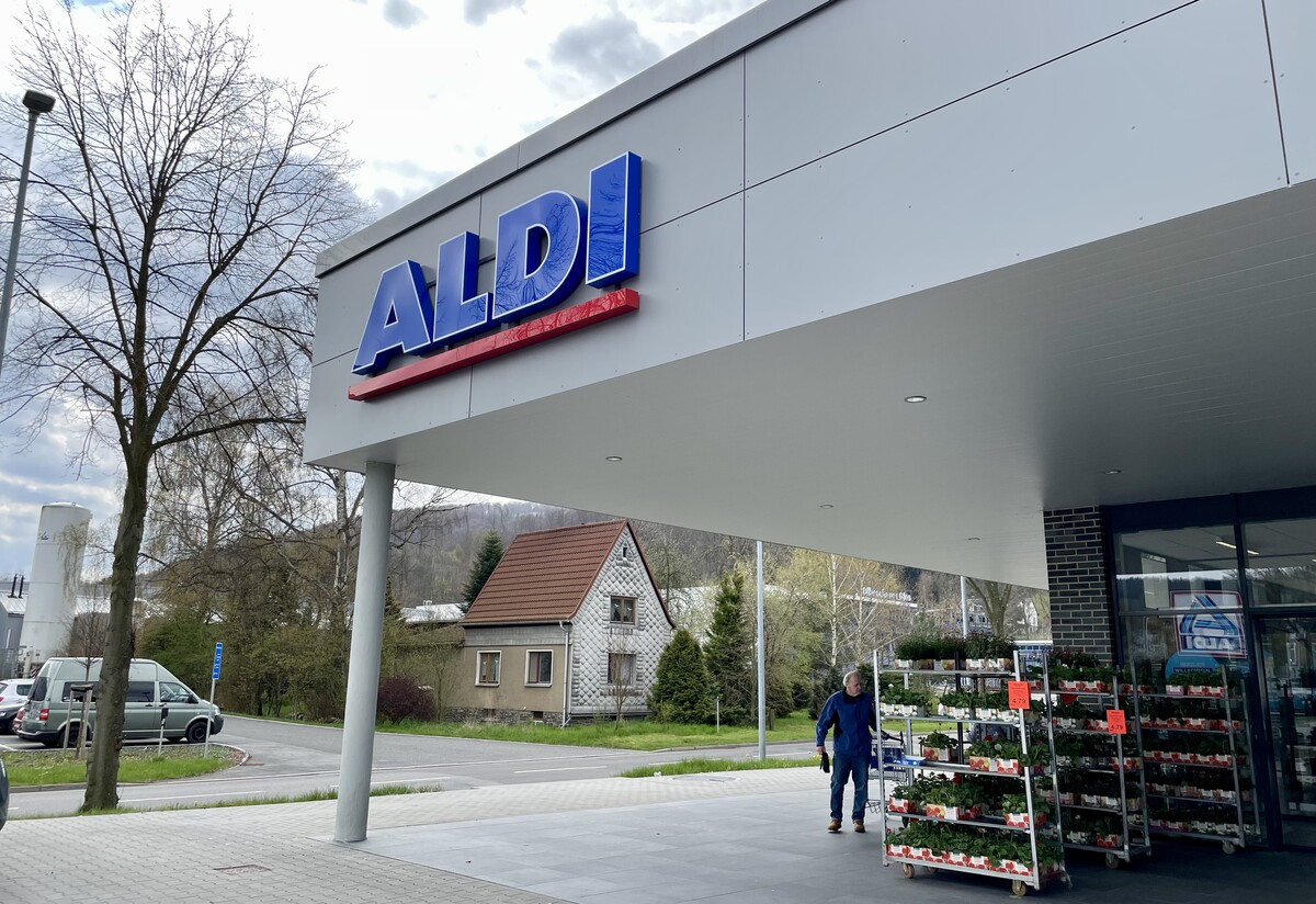 Potraviny z německého supermarketu Aldi.