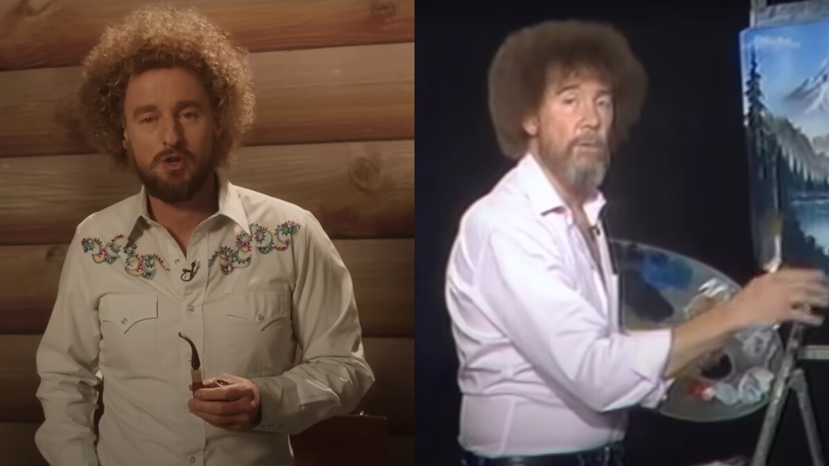 Owen Wilson a Bob Ross.