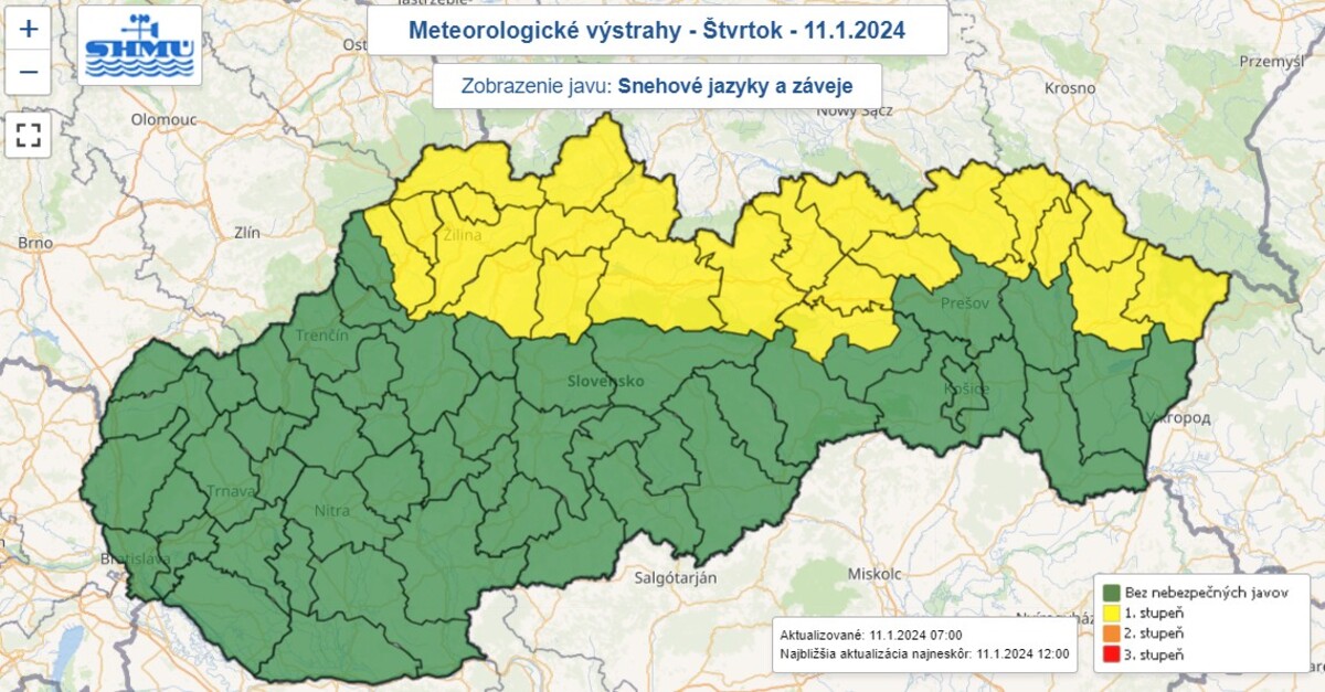 počasie, mapa