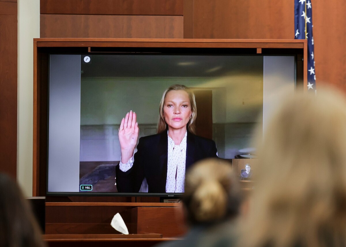 Svedectvo Kate Moss na súde vo Virgínii.