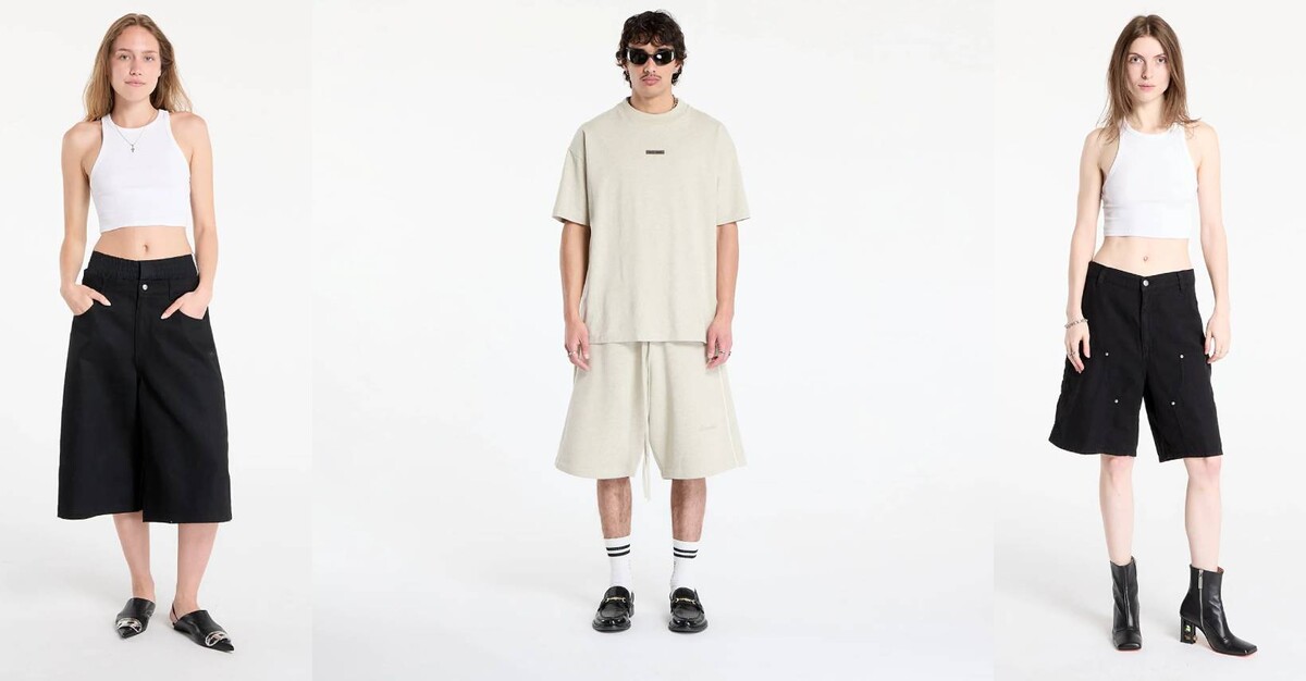 oblečení, outfity, bermudy