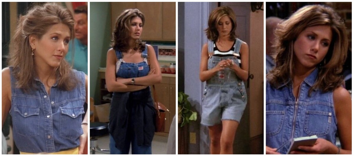 Denim bol v 90. rokoch jedným z najväčších trendov. Seriálová Rachel Green mu poriadne dopomohla k popularite. Kúsky, ktoré nosila, dodávali jej postave neformálny, no predsa štýlový vzhľad, po ktorom túžili (a stále túžia) milióny fanúšikov. 