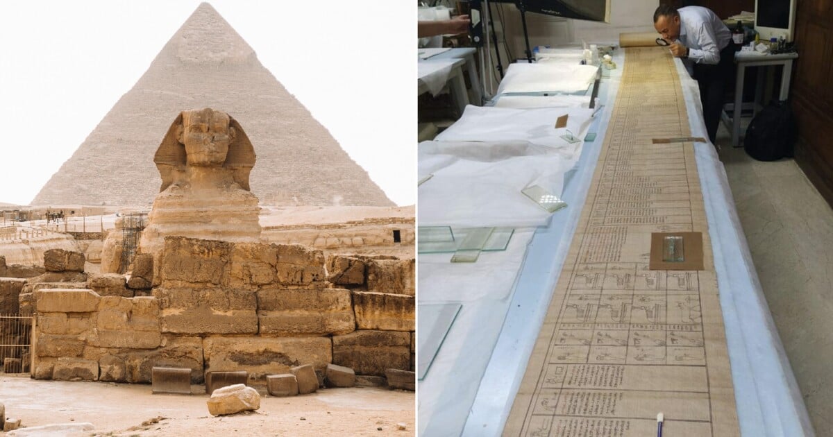 Egypťané zveřejnili první fotografie historicky nejdelší Knihy mrtvých. Vzácný papyrus objevili teprve loni