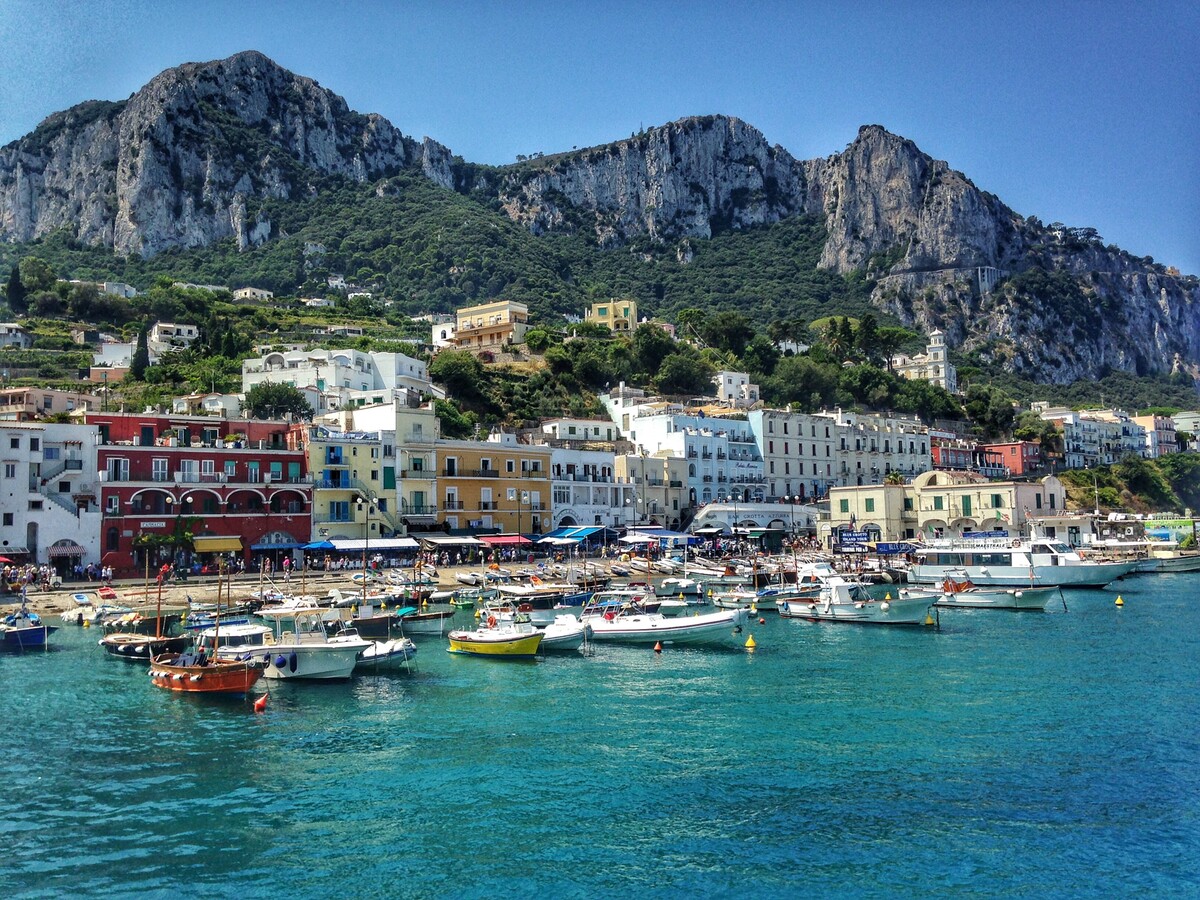 Capri, ostrov, Taliansko, lode