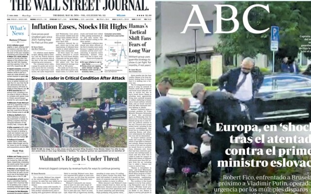 „Európa je v šoku,“ píšu európske denníky o atentáte na Roberta Fica. Útok z Handlovej je na titulkách svetových médií