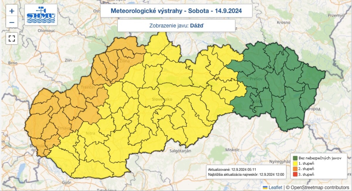 počasie mapa