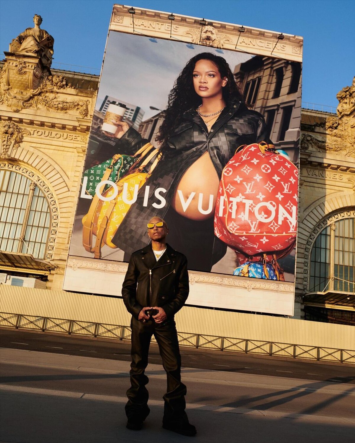 rihanna, pharrell williams, Louis Vuitton