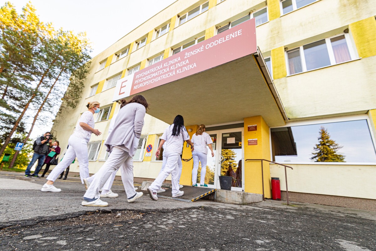 Psychiatrická nemocnica Philippa Pinela v Pezinku. 