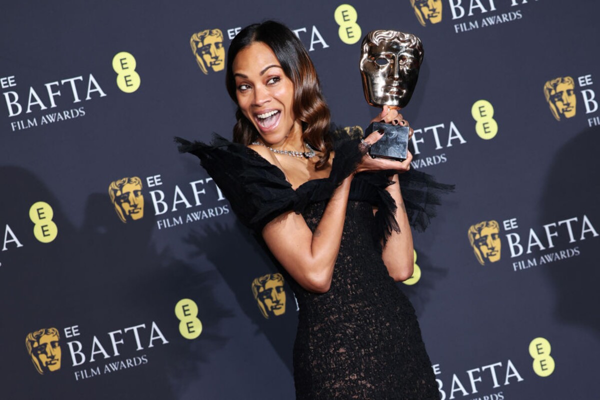 Zoe Saldana na BAFTA Awards.