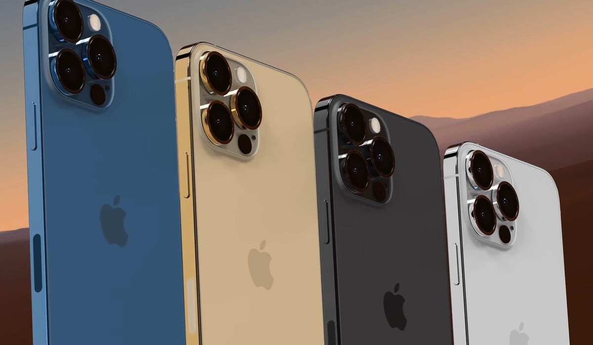 Možný vzhľad nových iPhonov 13, 13 mini, 13 Pro a 13 Pro Max.