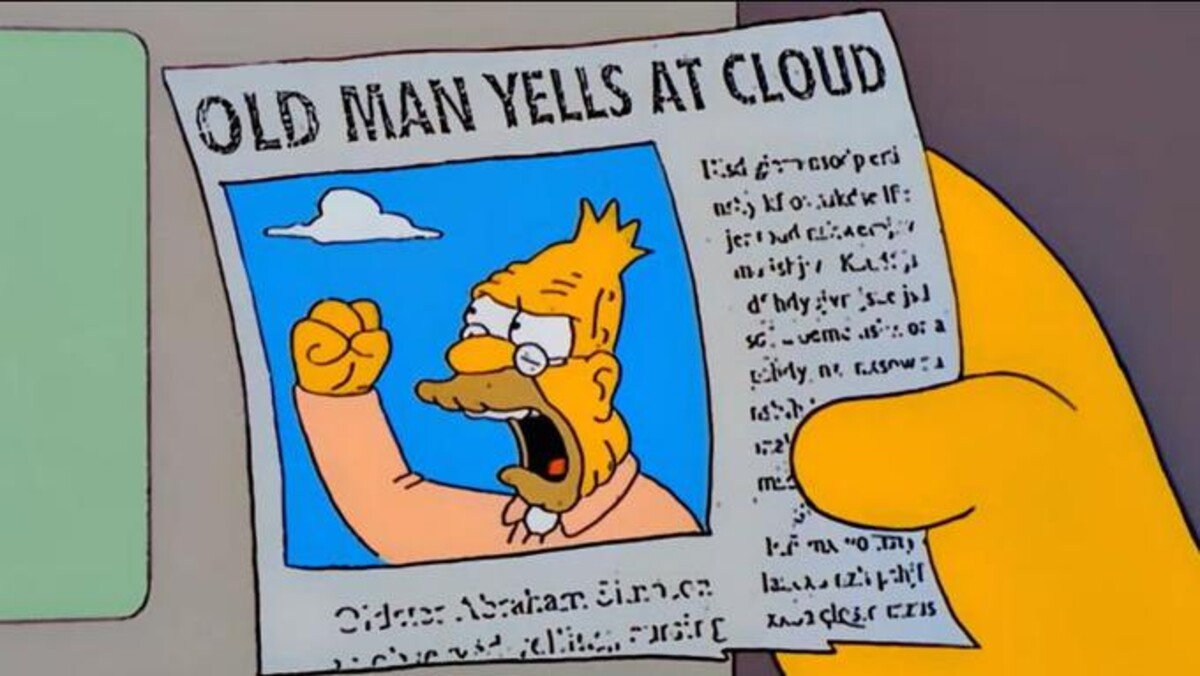 Simpsonovi, Old man yells at cloud