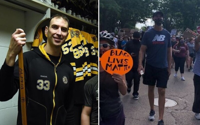 Zdeno Chára sa zúčastnil protestov Black Lives Matter. Toto odkazuje ľuďom.
