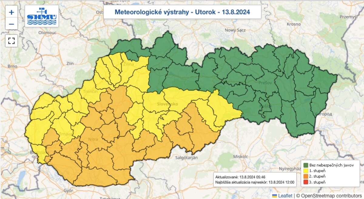 počasie mapa