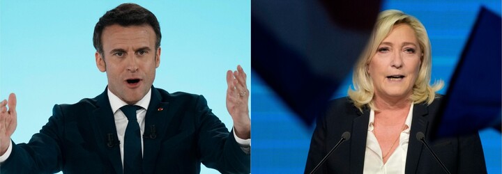 Prezidentské volby ve Francii: Do druhého kola postoupili Emmanuel Macron a Marine Le Pen
