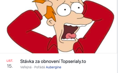 18 tisíc Čechů chce stávkovat za obnovení Topserialy.to. Nehodlají platit za to, co bylo doteď zadarmo 18 tisíc Čechů chce stávkovat za obnovení Topserialy.to. Nehodlají platit za to, co bylo doteď zadarmo
