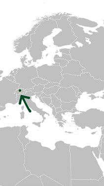 Na akú európsku krajinu ukazuje šípka?