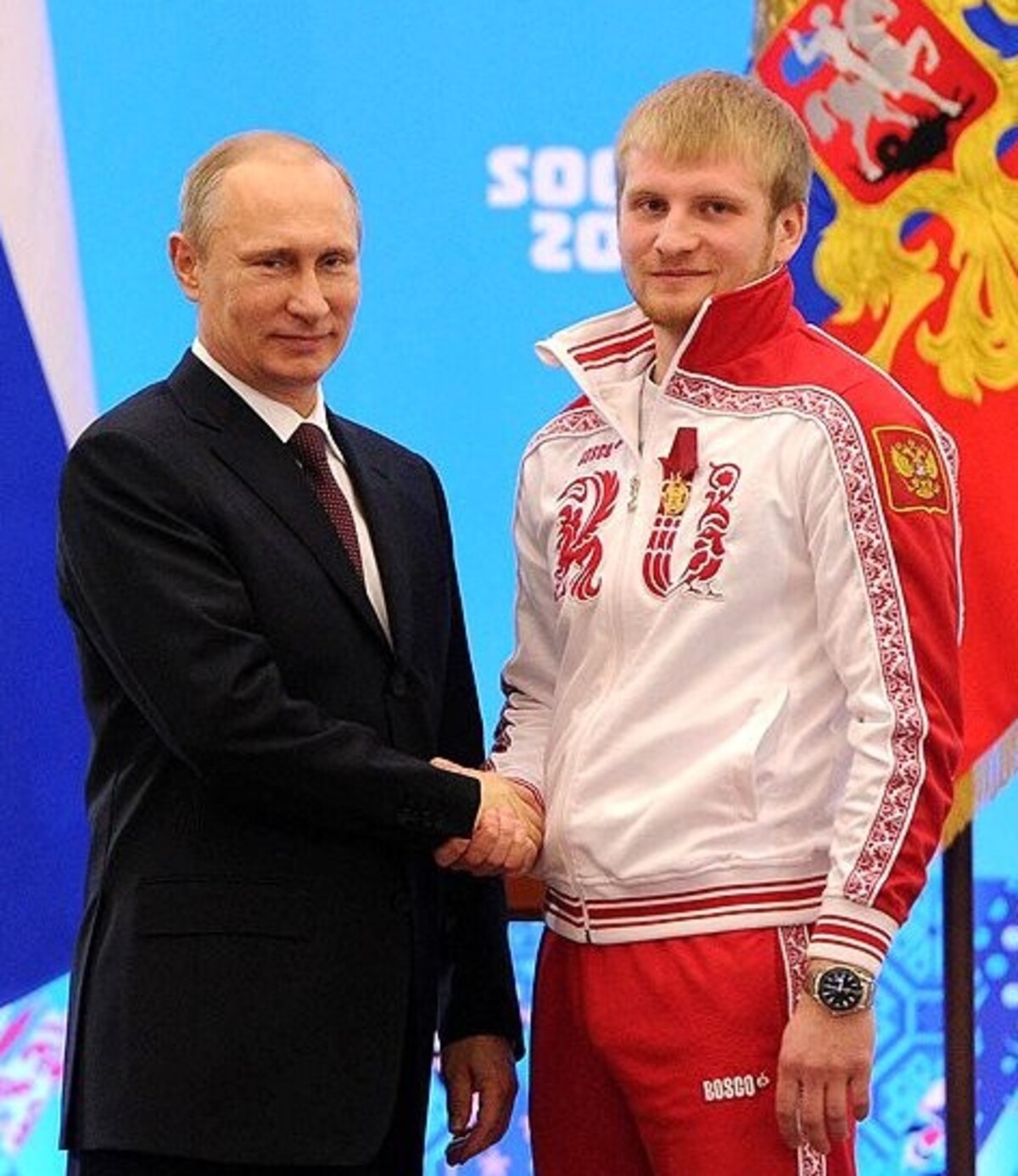 Vladimir Putin s Vladislavom Antonovom v roku 2014.