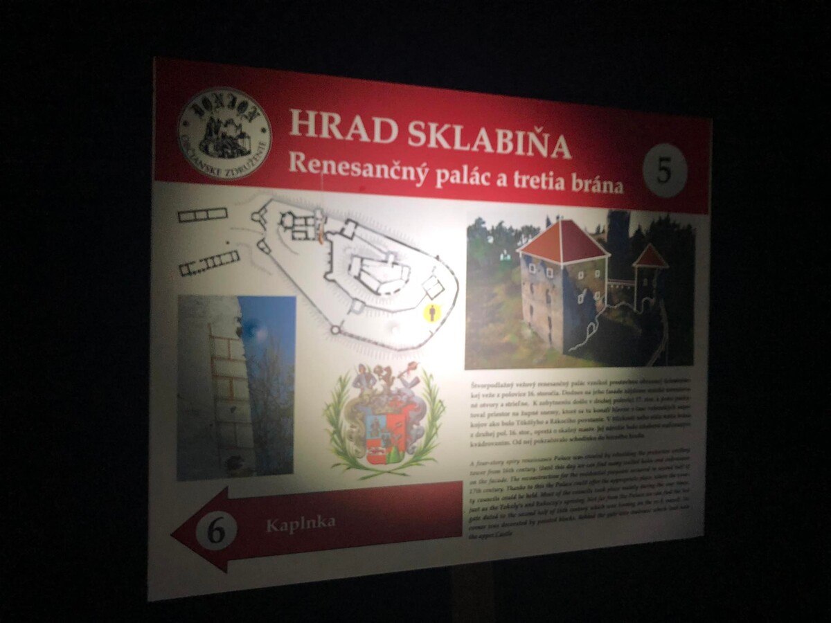 Hrad Sklabiňa.