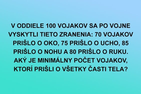 Aká je odpoveď na túto hádanku? 