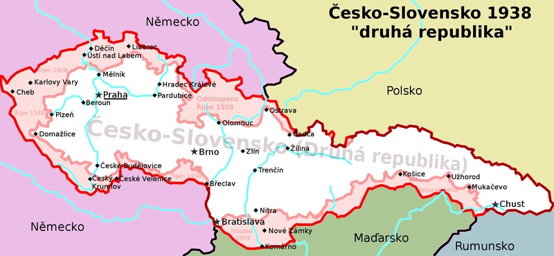 Které části Československa jsme se museli vzdát v důsledku Mnichovské dohody?