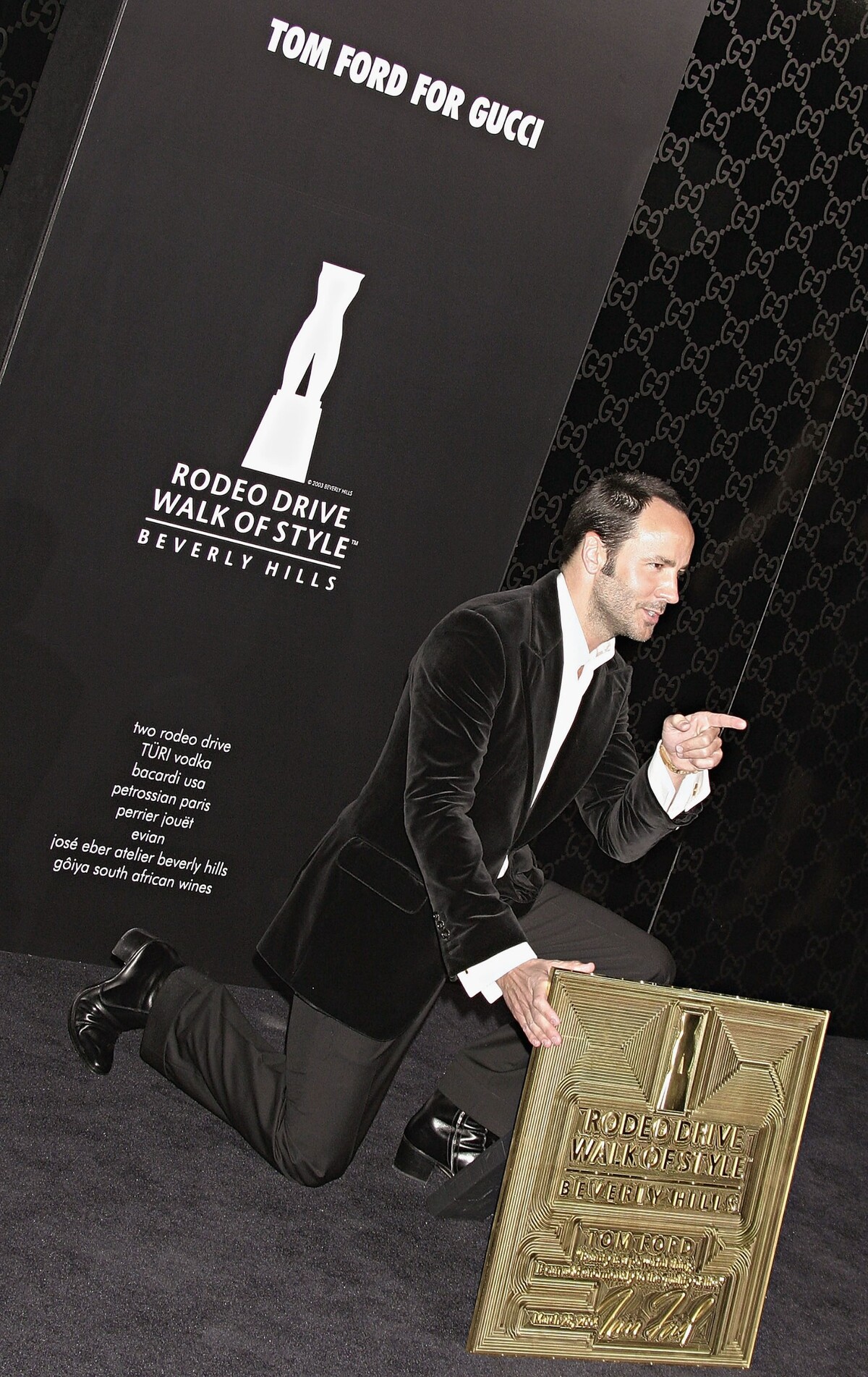 Tom Ford na události Rodeo Drive Walk of Style Award.