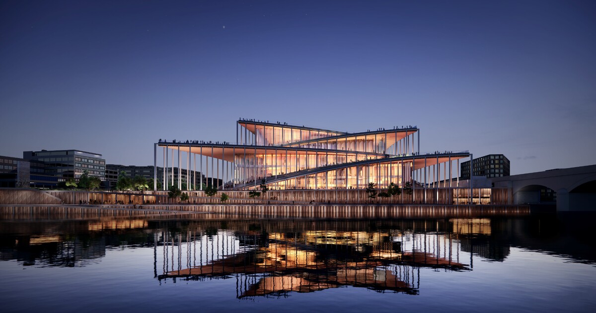 Takhle by mohla vypadat Vltavská filharmonie. Náklady sahají ke 12 miliardám