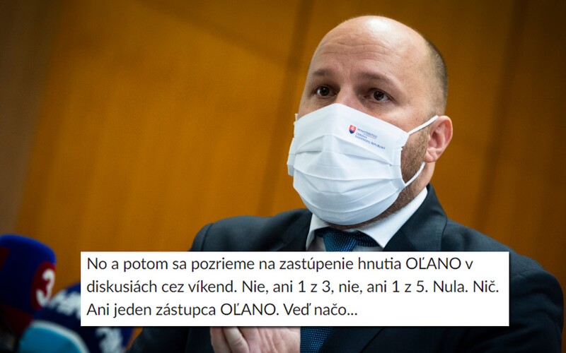 Matovič a Naď sa sťažujú, že cez víkend nie je OĽaNO v žiadnej politickej diskusii. Ten minulý pritom diskutoval premiér sám.