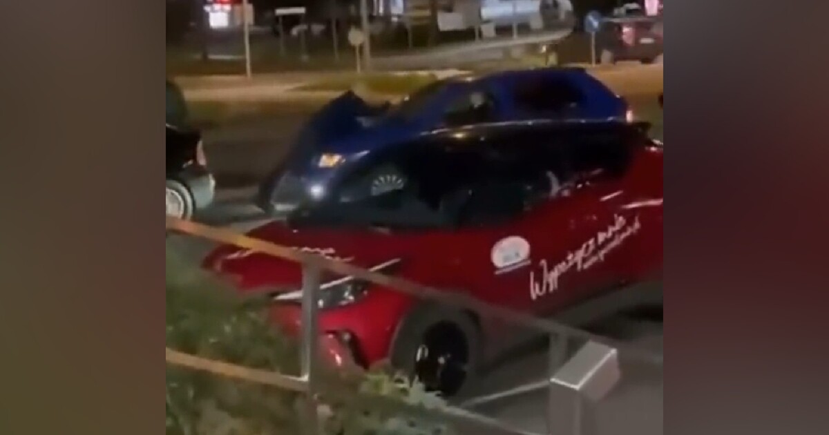 VIDEO: Češka v Polsku ukradla sušené mléko, ochranku vláčela na kapotě auta