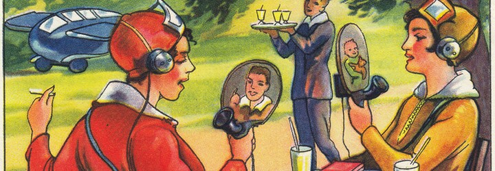 Jak viděli dnešní dobu naši předci? Podívej se na skoro 100 let staré ilustrace