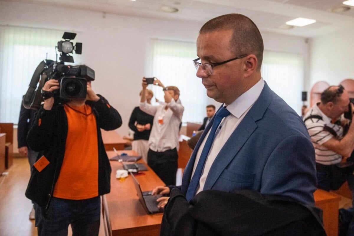Matúš Harkabus po rozsudku Špecializovaného trestného súdu v kauze Kuciak v máji 2023.