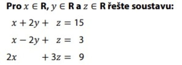 Čemu odpovídají hodnoty x, y a z?