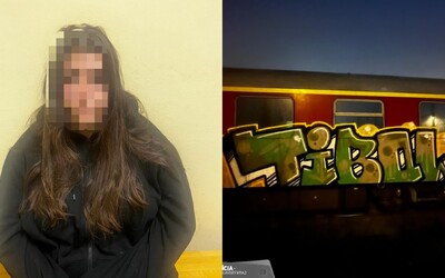 23-ročná žena posprejovala vlak na stanici v Bratislave. Policajti ju chytili priamo pri čine, v taške mala 30 sprejov