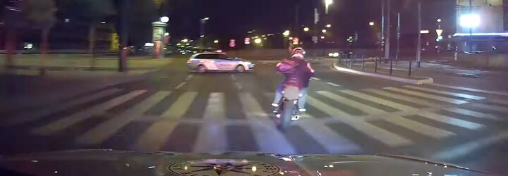 VIDEO: Policisté honili po Praze motorkáře pod vlivem drog a se zákazem řízení